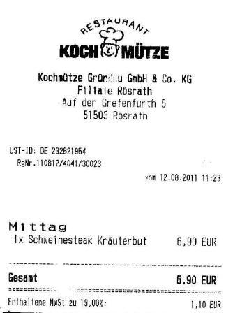 imch Hffner Kochmtze Restaurant